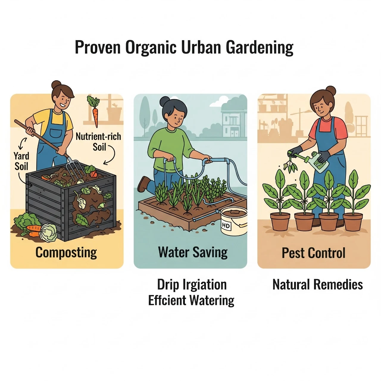 3 Proven Organic Methods for Urban Garden