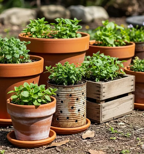 Clay and Recycled Pots