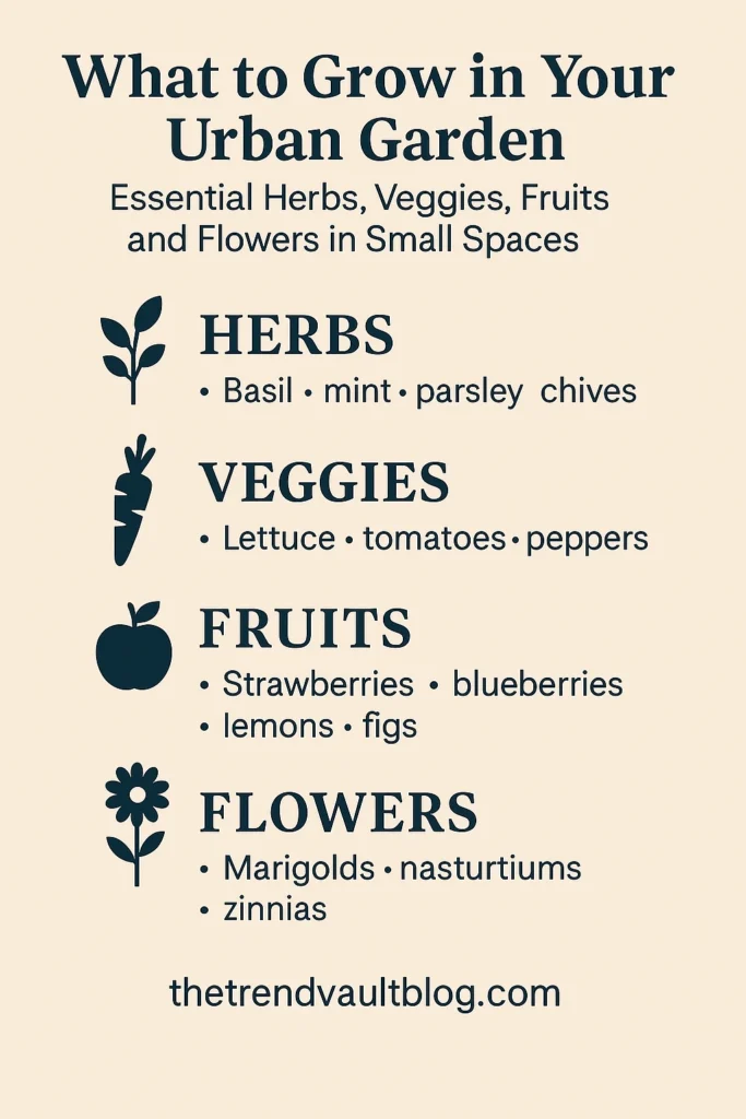 What to Grow in Your Urban Garden