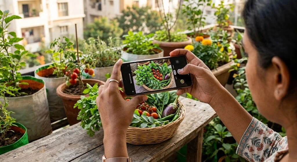 documenting garden harvest costs India side income
