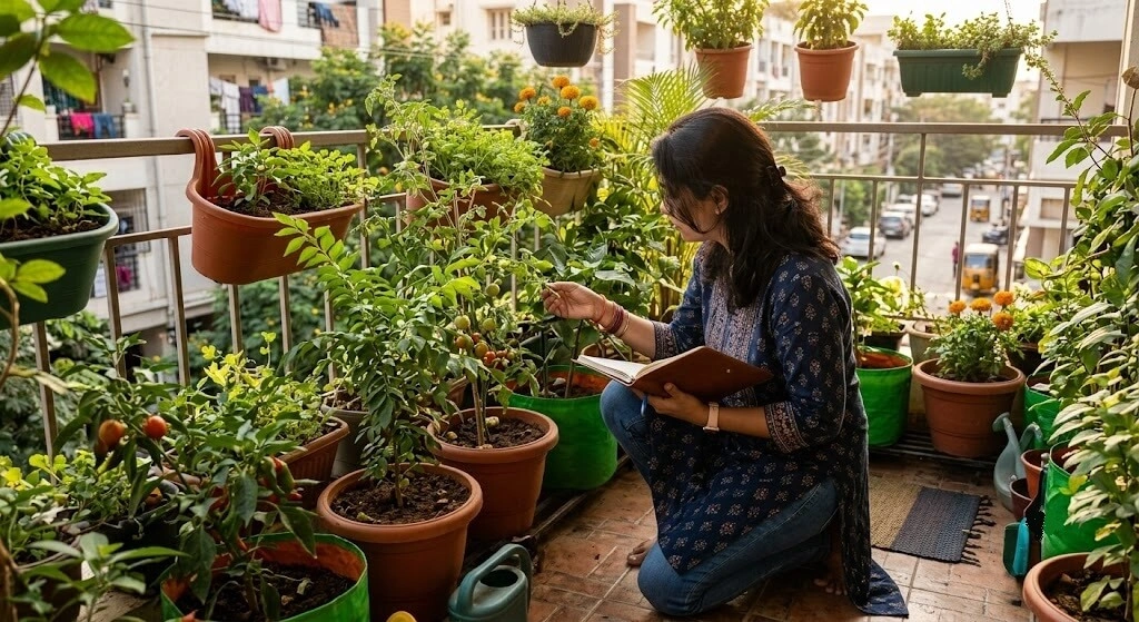 garden consultant balcony visit India income