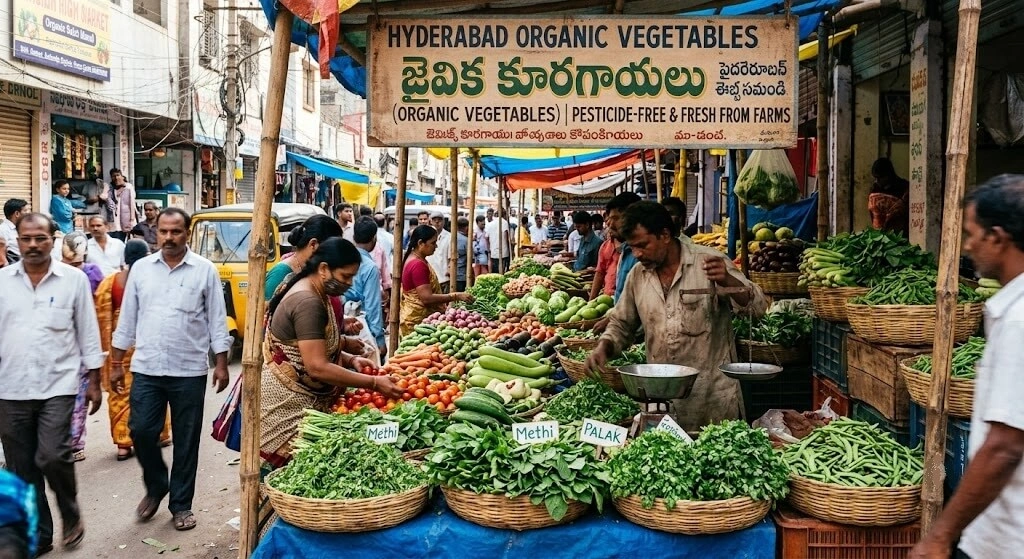 Indian urban organic produce market demand