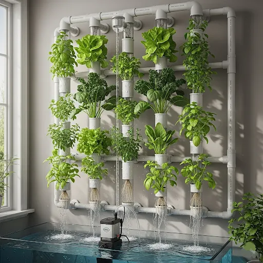 90% Water Efficiency Compared to Traditional Gardening
