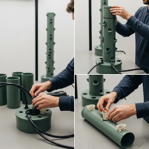 Assembling the Tower Structure
