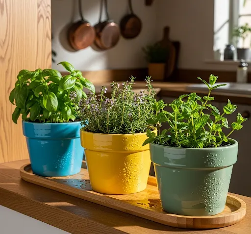 Ceramic-Windowsill-Herb-Planter-Set