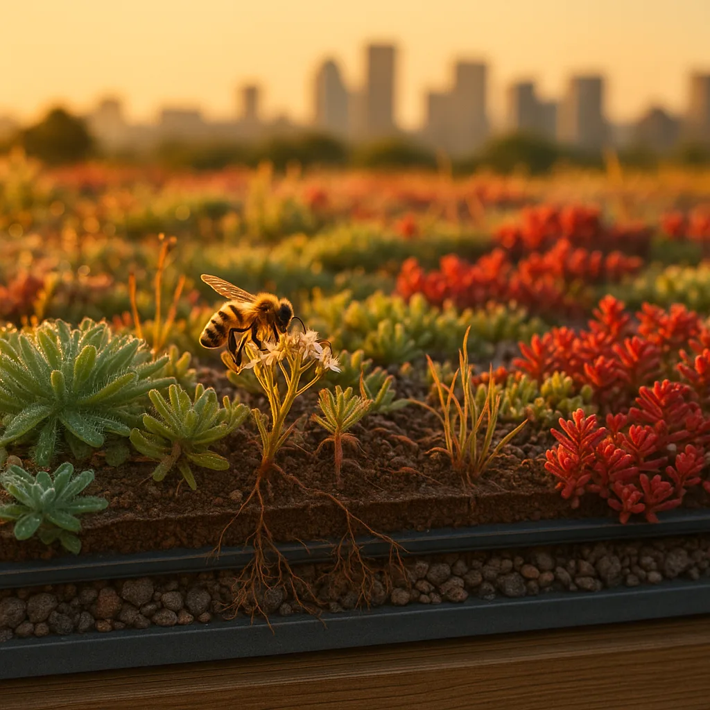 Extensive rooftop gardens