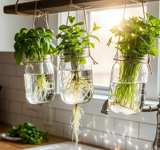 Glass-Mason-Jar-Herb-Growing-Kit