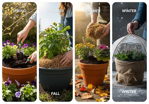 Seasonal Container Soil Management