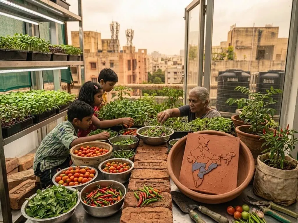 Map of Indian states with urban farming business funding opportunities