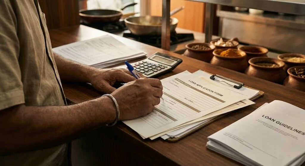 Applying for an agricultural business loan at an Indian bank