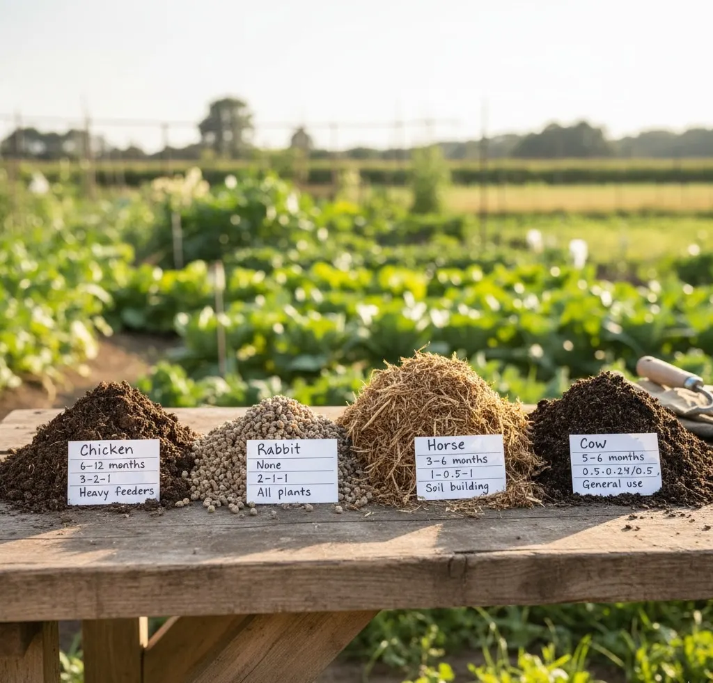 Animal Manure Fertilizers Chart