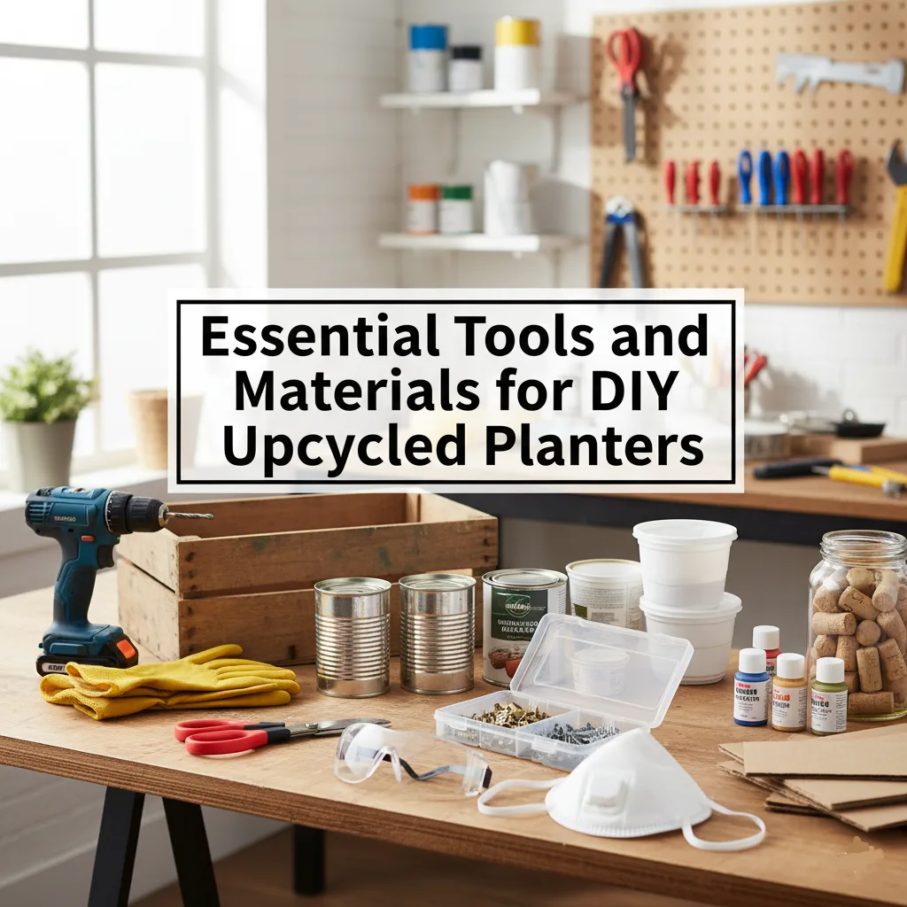 Essential Tools and Materials for DIY Upcycled Planters
