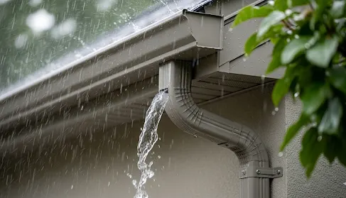 Gutters and conveyance systems channel collected