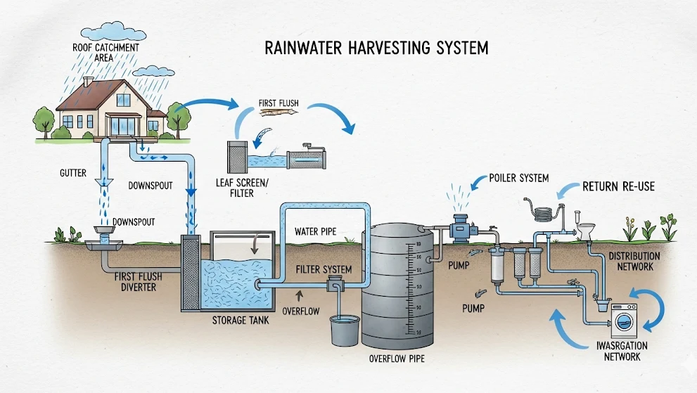 How rainwater collection works