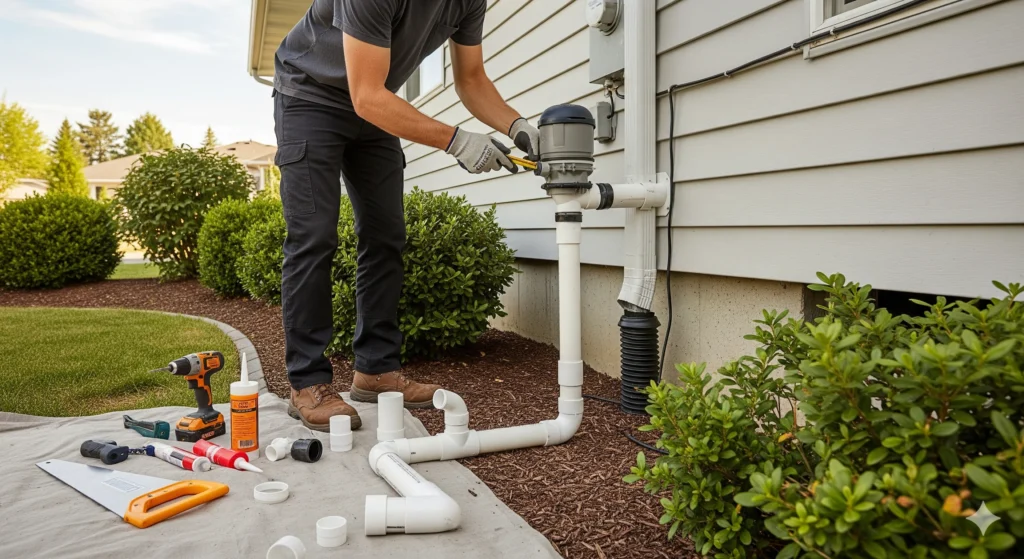 Installation begins with gutter systems