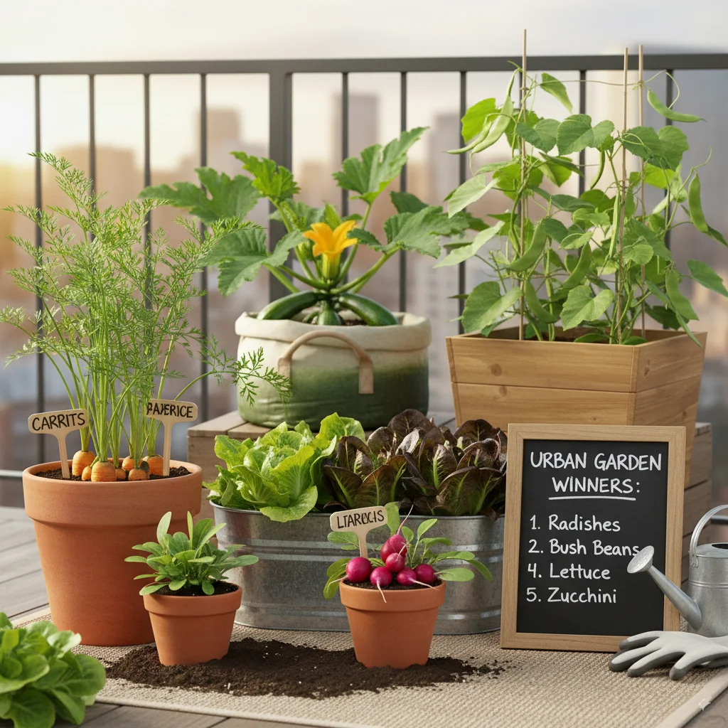 The 5 Best Vegetables for Urban Gardens (Beginner-Proven Winners)