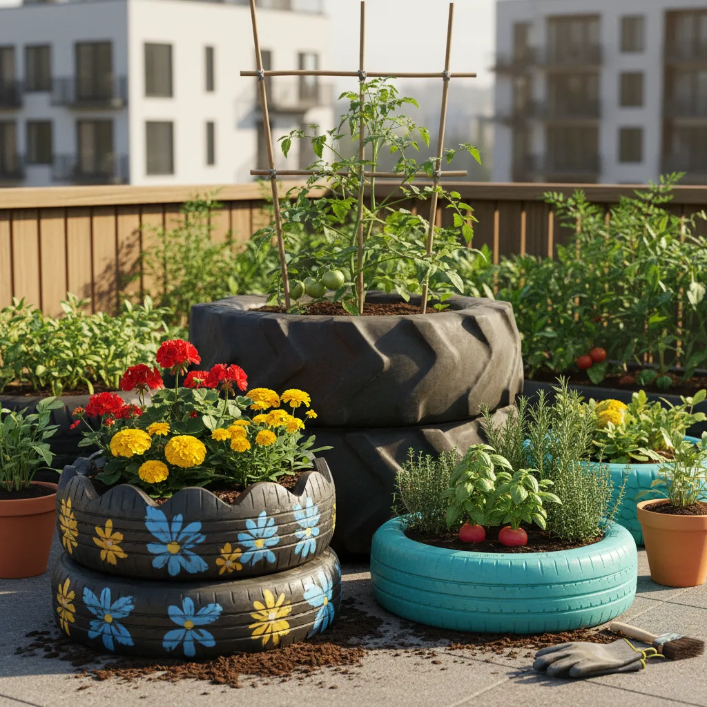 Tire Planters