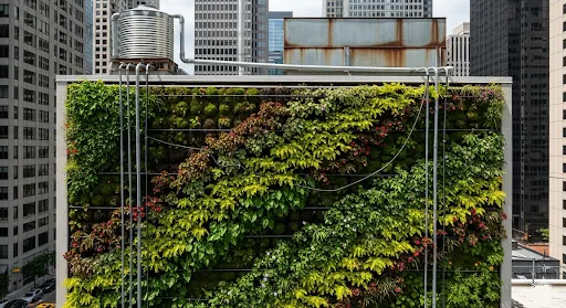 Vertical gardens maximize growing space