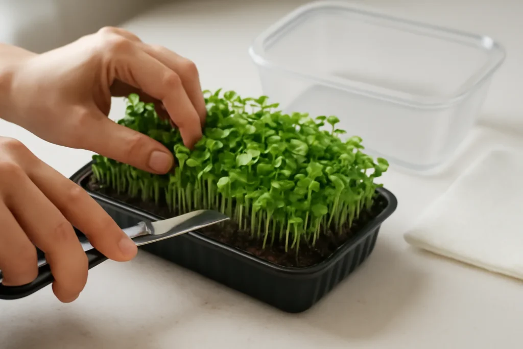 When and How to Harvest Microgreens