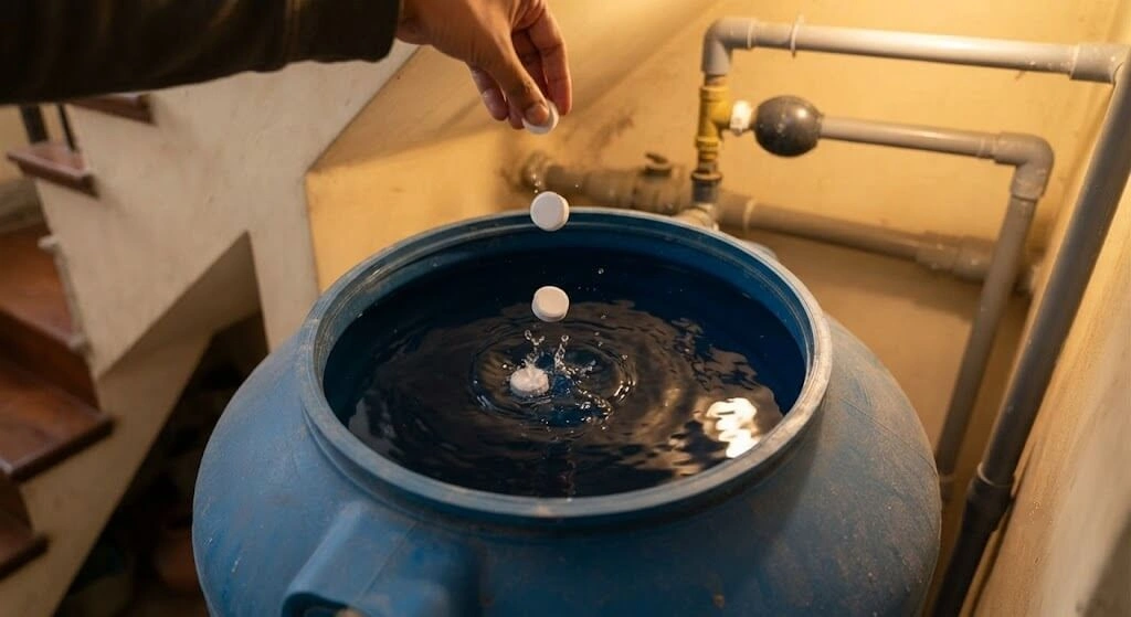 BTI mosquito dunk tablets biological control tank
