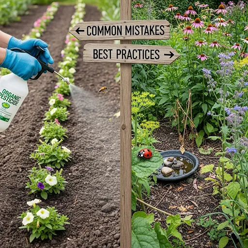 common mistakes that drive away beneficial insects