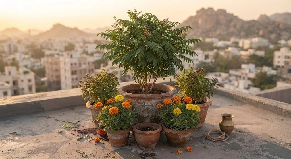 curry leaf tree perennial companion guild India terrace