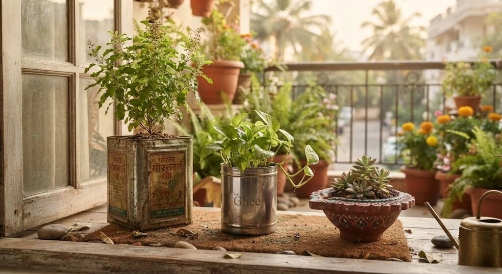 DIY Upcycled Planters