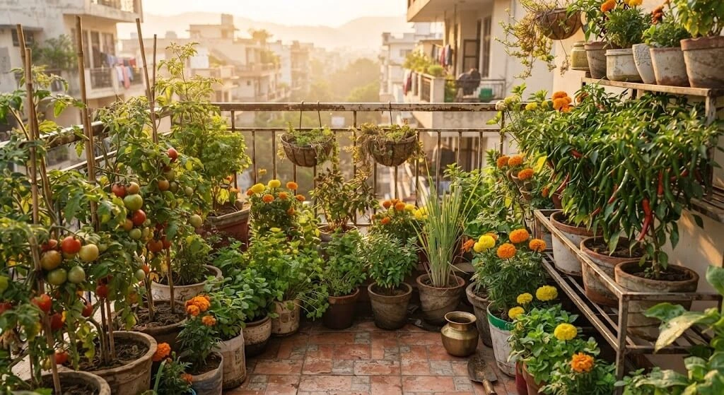 established self regulating beneficial insect garden India