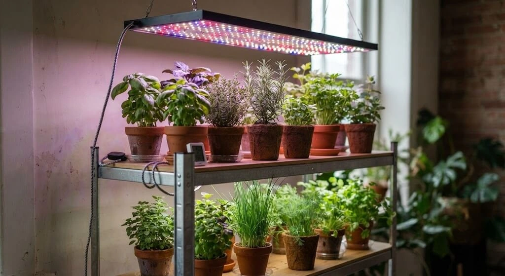 full spectrum LED grow light indoor herbs India