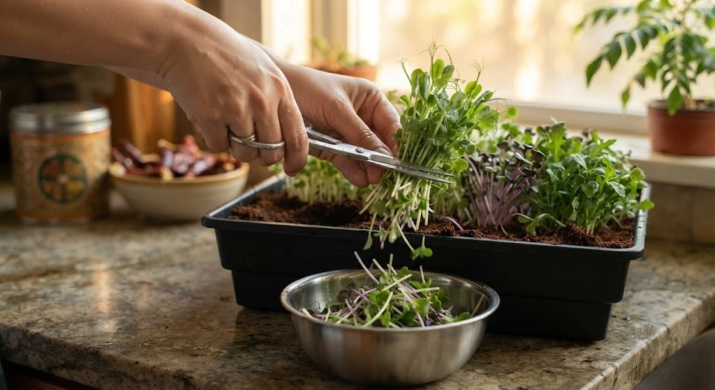 Master Microgreens Harvesting Storage