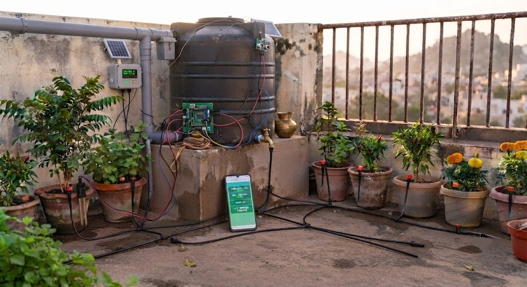 NodeMCU Blynk smart water tank monitoring India