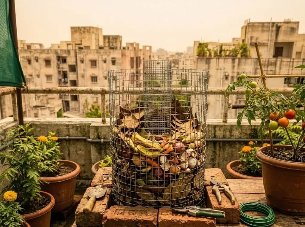 DIY Compost Bin for Urban Gardens