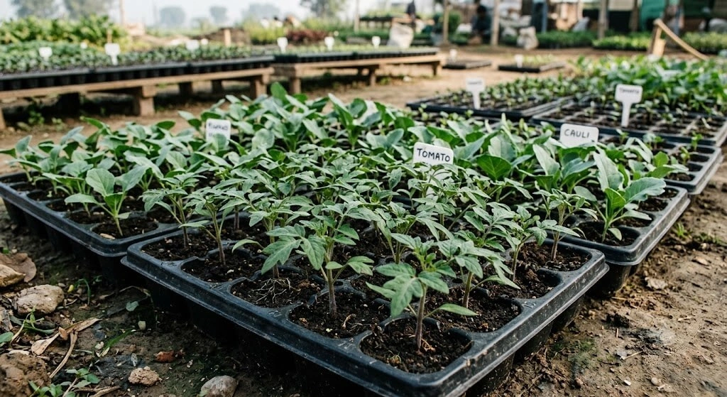 how to identify healthy vegetable seedlings before buying
