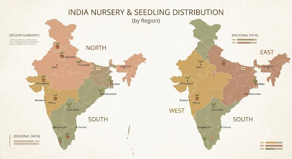 vegetable seed sourcing India regional availability map