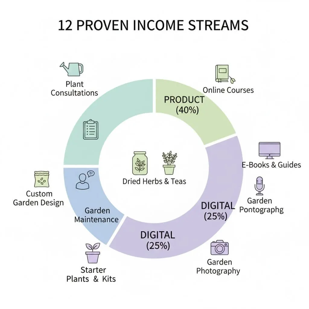 Urban gardening income tiers beginner intermediate advanced freelancers