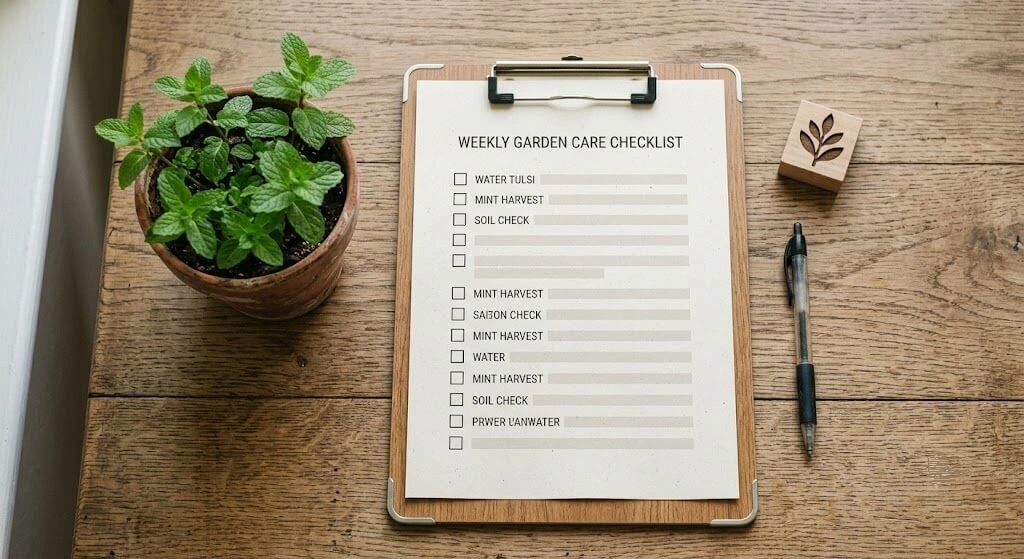 urban gardening side hustle action checklist printable India