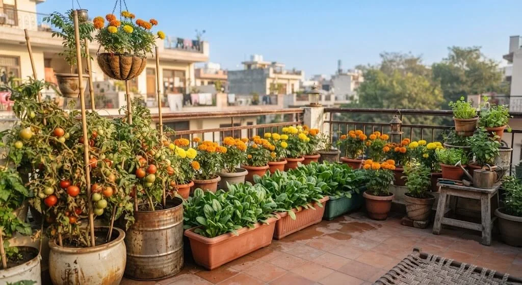 Winter Balcony Gardening India