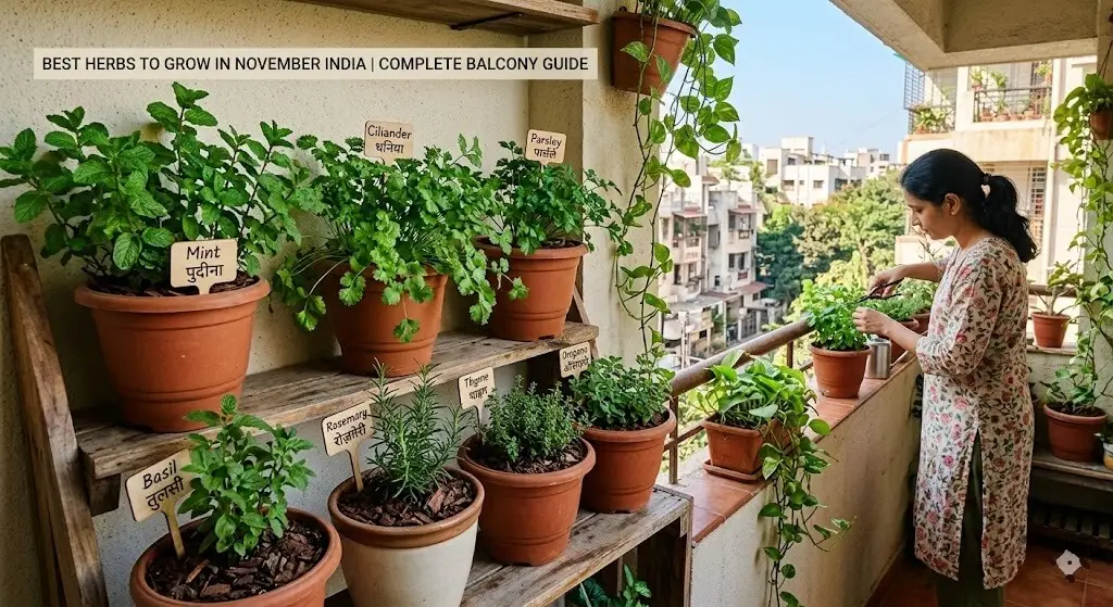 herbs to grow in November India
