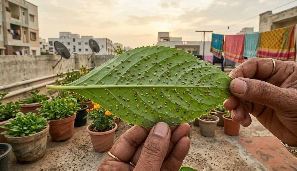 Edema on Indian Summer Balcony Plants