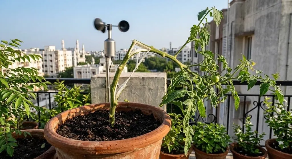 Wind Damage on Indian High-Floor Terraces