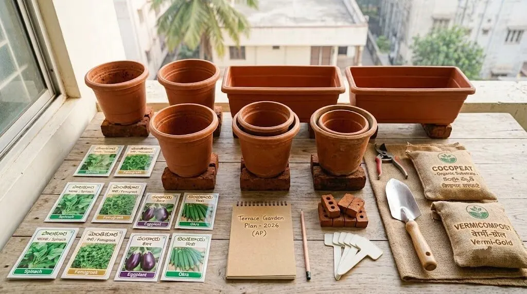 Indian gardening calendar planning - new season balcony garden checklist