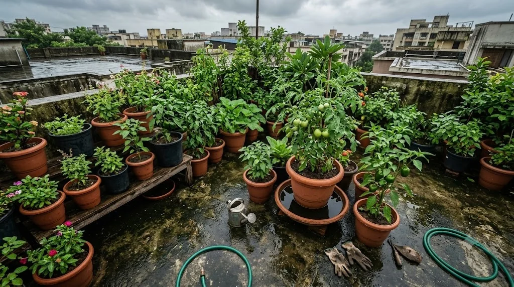 Mosquito Breeding Prevention Terrace Garden