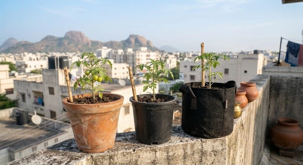 Container Size for Tomatoes Pot vs Grow Bag vs Raised Bed