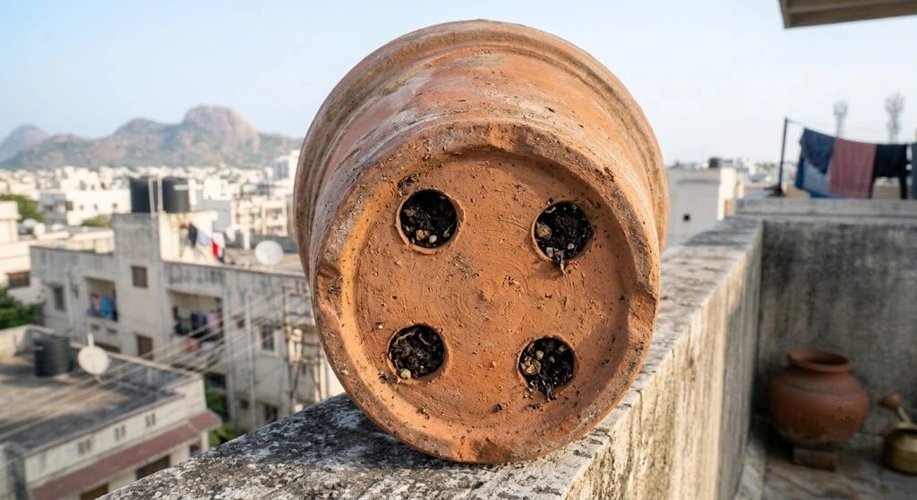 drainage holes container size chart tomato close-up