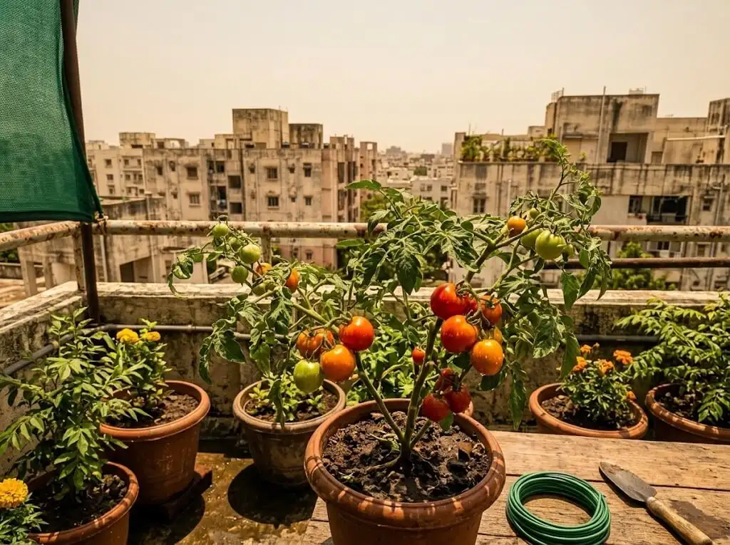 Growing Tomatoes in Indian Summer