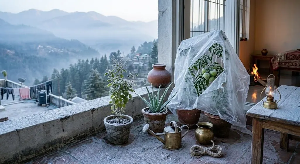 Himalayan hill station frost warning tomato growing exception