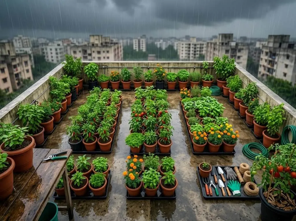 Monsoon Container Gardening India