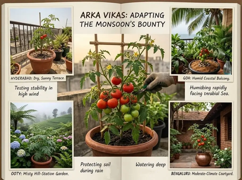 tomato growing zones india