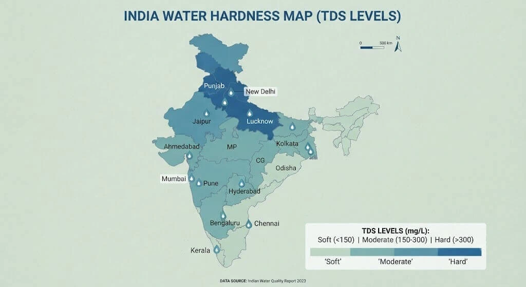 India water TDS map potting mix flush frequency