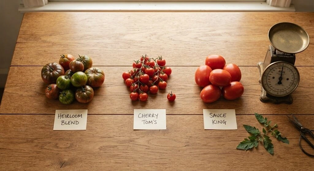 Pusa Ruby tomato harvest yield comparison three cities